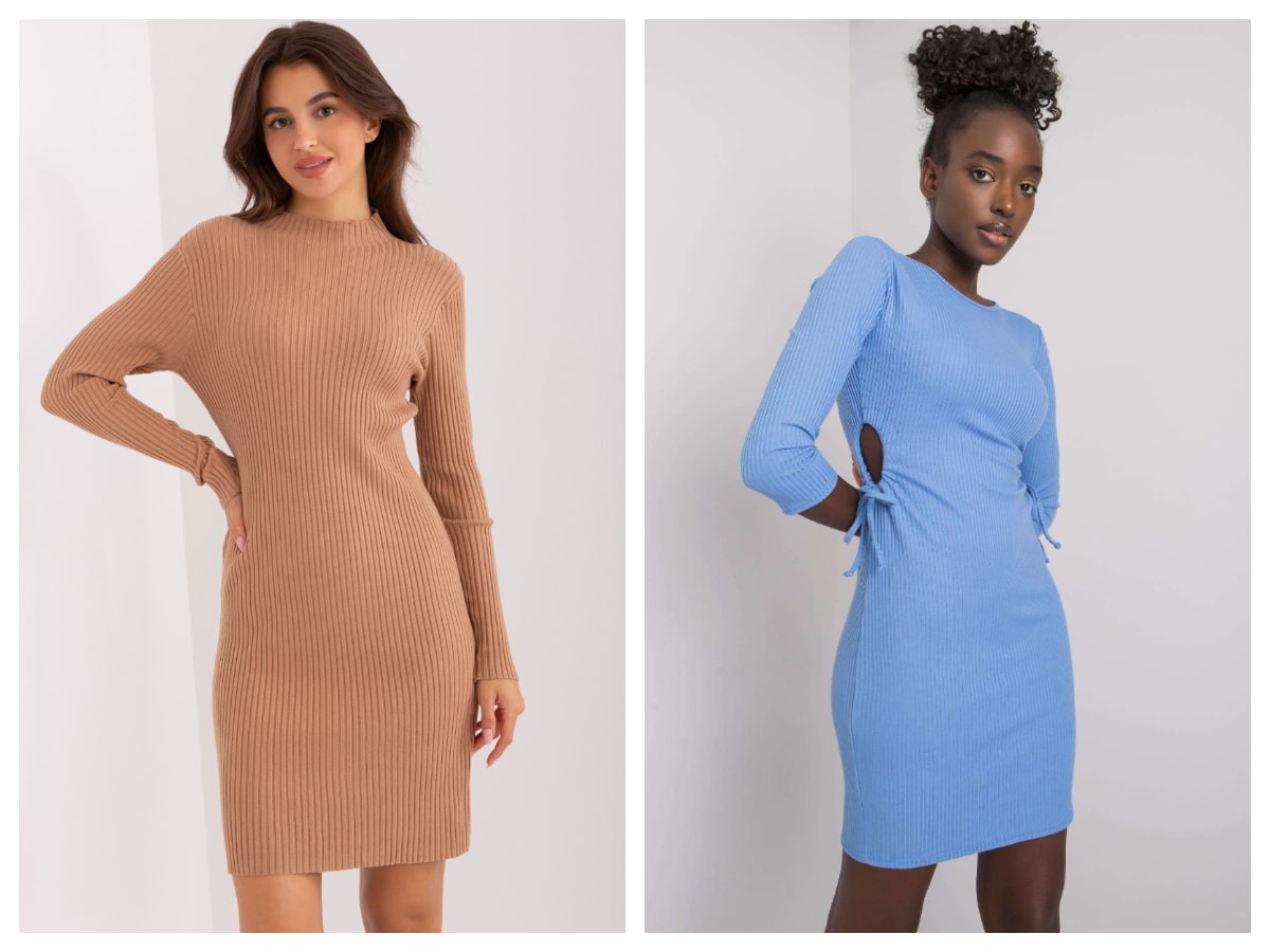 Pruhované šaty – módne hity zimy