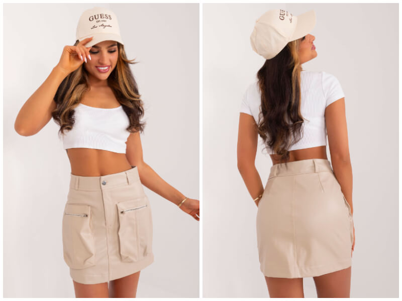 Sukňa vyrobená z ekologickej kože v štylizáciách – ako nosiť tento model?